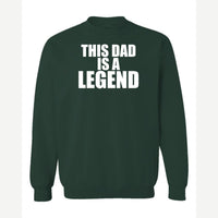 Dad Legend — Crewneck Sweatshirt / Forest Green