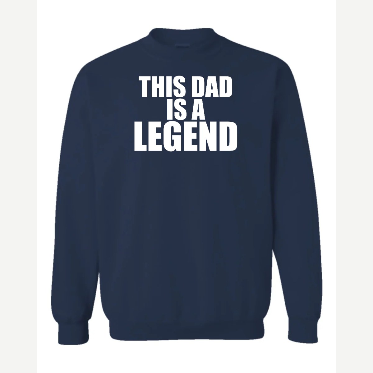 Dad Legend — Crewneck Sweatshirt / Navy