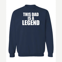 Dad Legend — Crewneck Sweatshirt / Navy