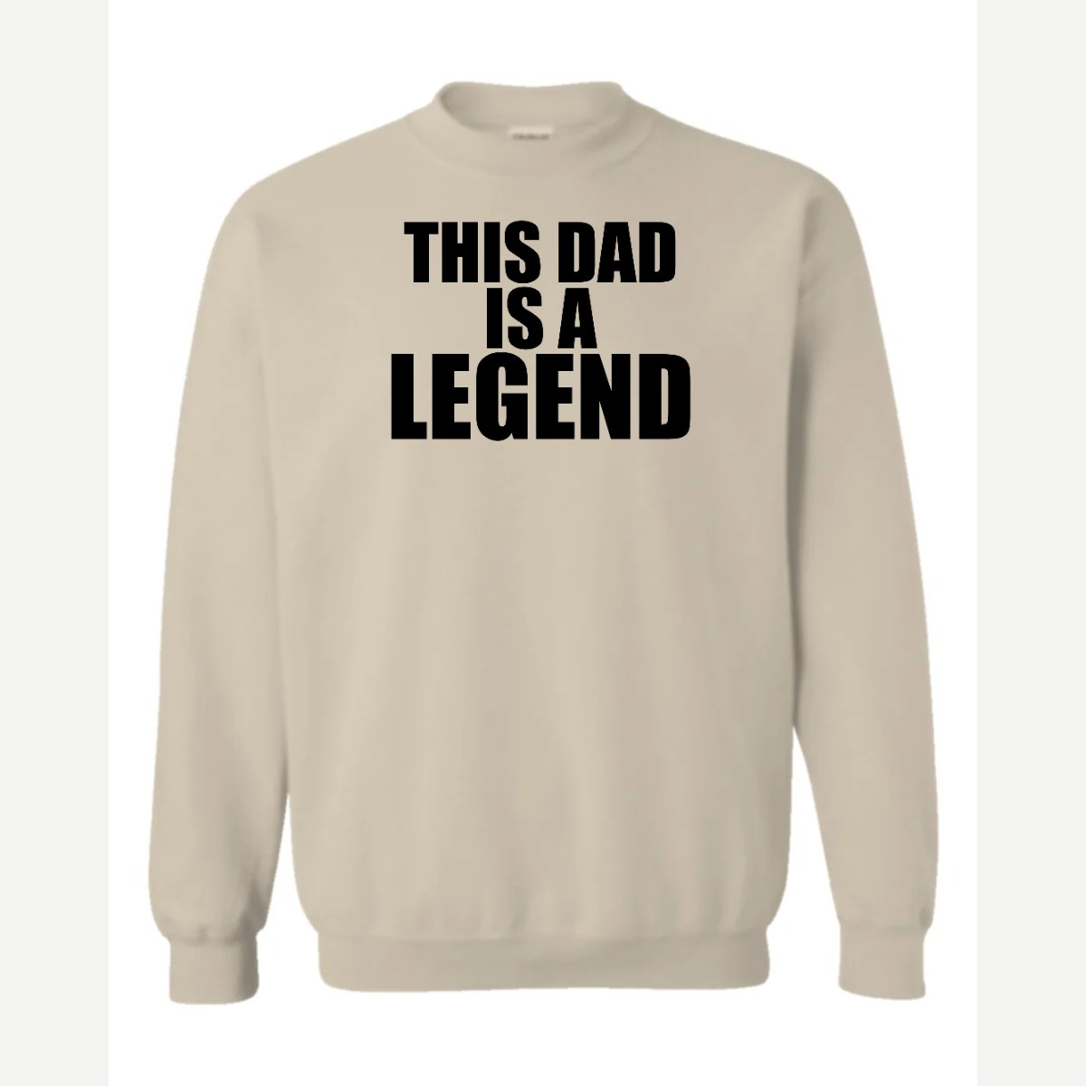 Dad Legend — Crewneck Sweatshirt / Sand