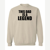 Dad Legend — Crewneck Sweatshirt / Sand