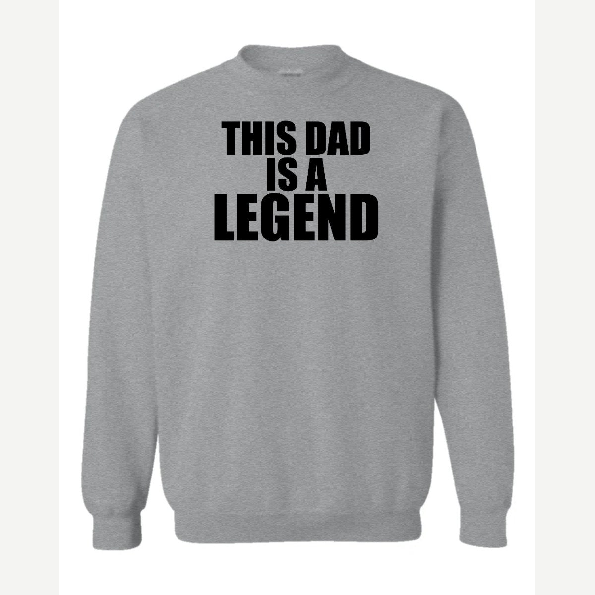 Dad Legend — Crewneck Sweatshirt / Sport Grey