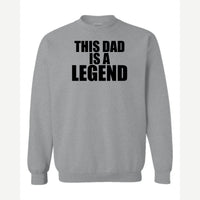 Dad Legend — Crewneck Sweatshirt / Sport Grey