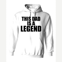 Dad Legend — Hoodie / White