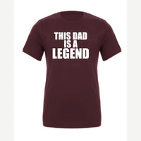Dad Legend — Premium Tee / Maroon