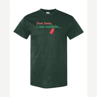 Dear Santa, I Can Explain — Classic Tee / Forest Green
