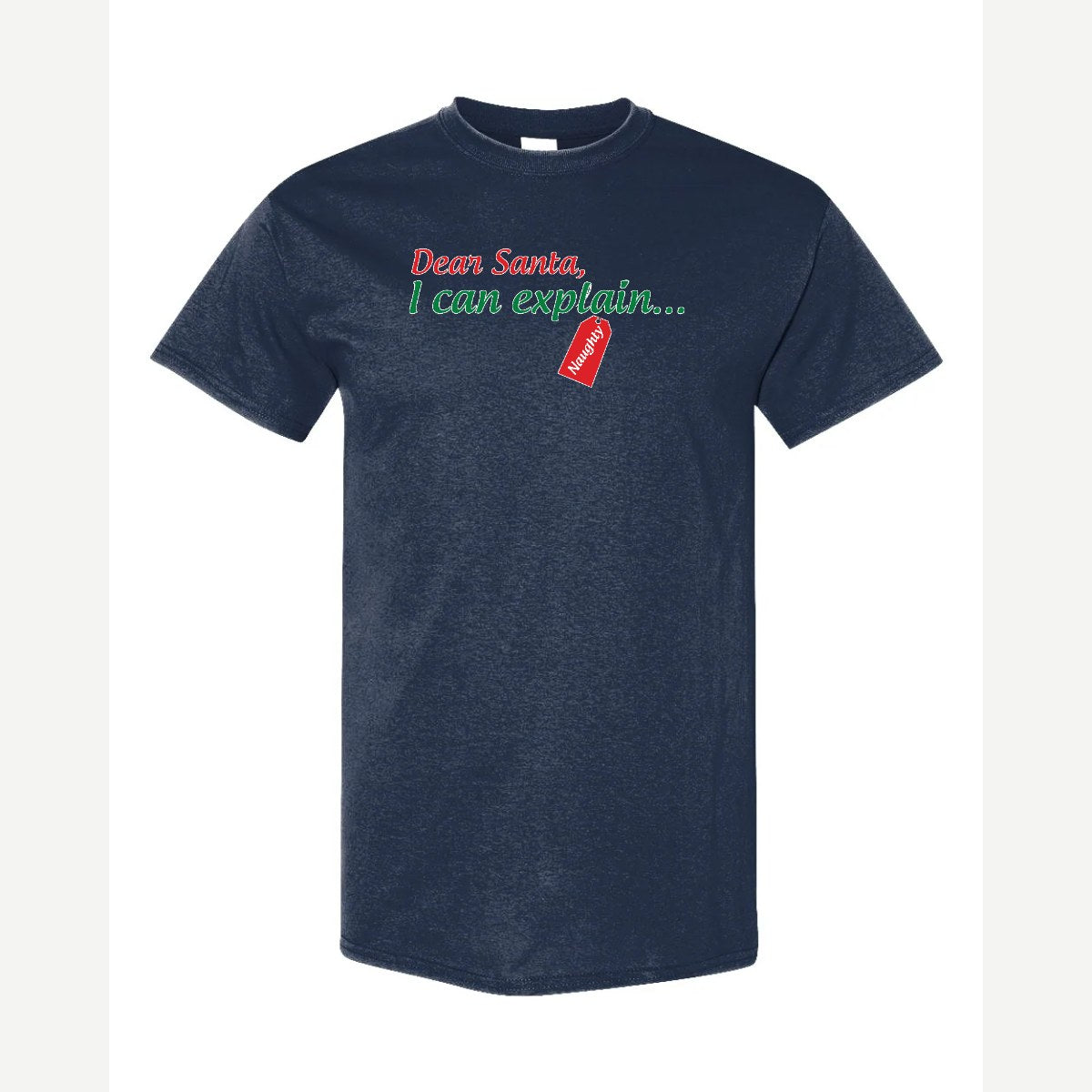 Dear Santa, I Can Explain — Classic Tee / Navy