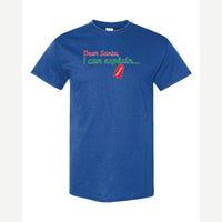 Dear Santa, I Can Explain — Classic Tee / Royal