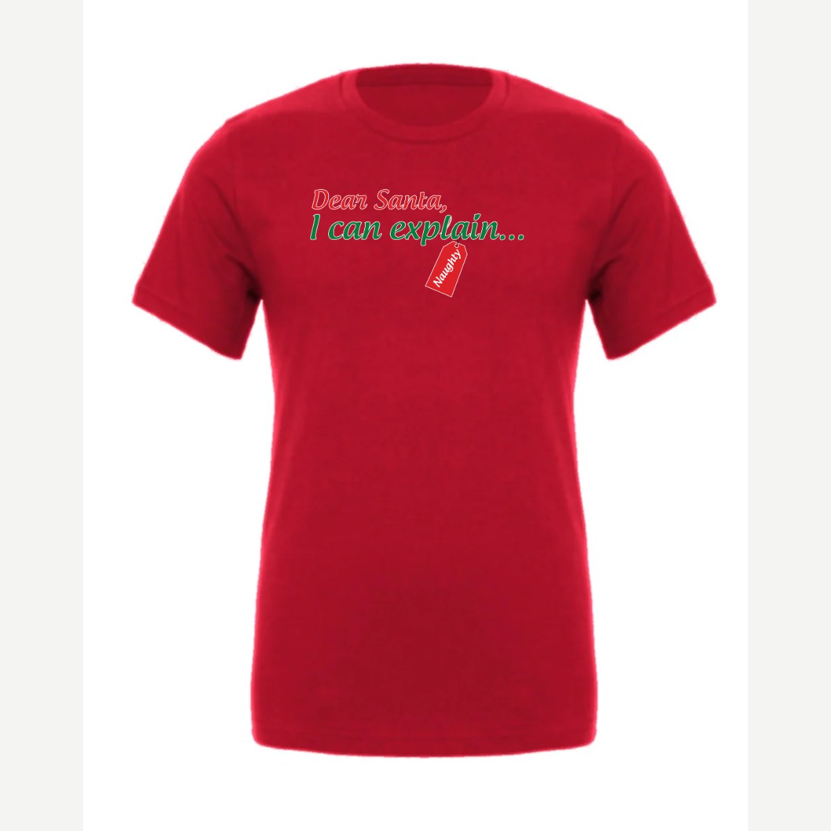 Dear Santa, I Can Explain — Premium Tee / Red