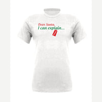 Dear Santa, I Can Explain — Premium Tee / White