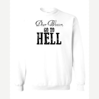 Dear Winter, Go to Hell — Crewneck Sweatshirt / White