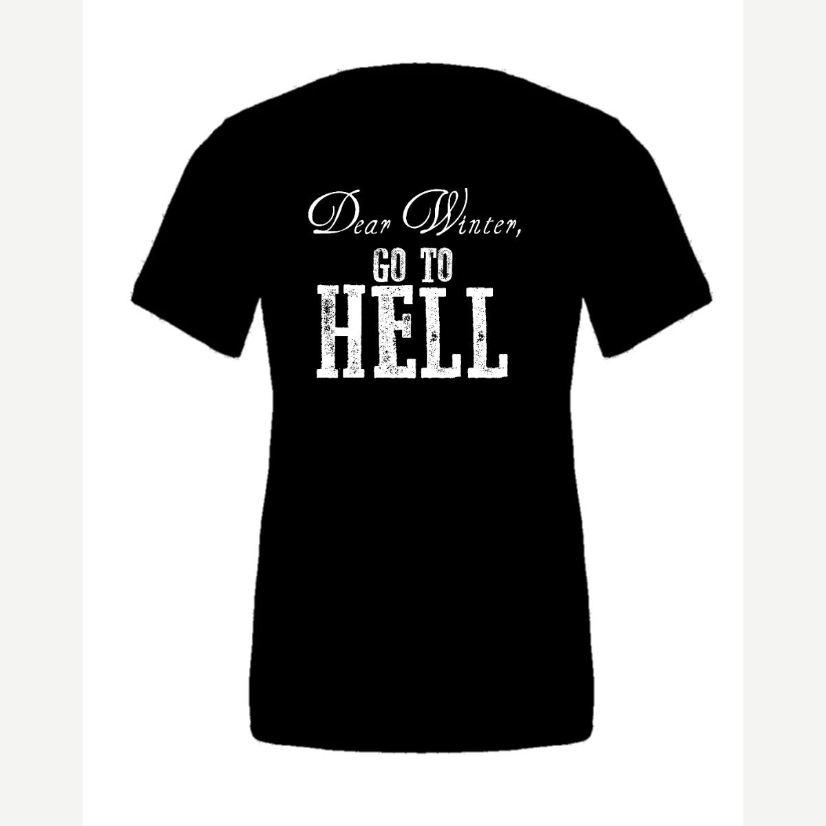 Dear Winter, Go to Hell — Premium Tee / Black