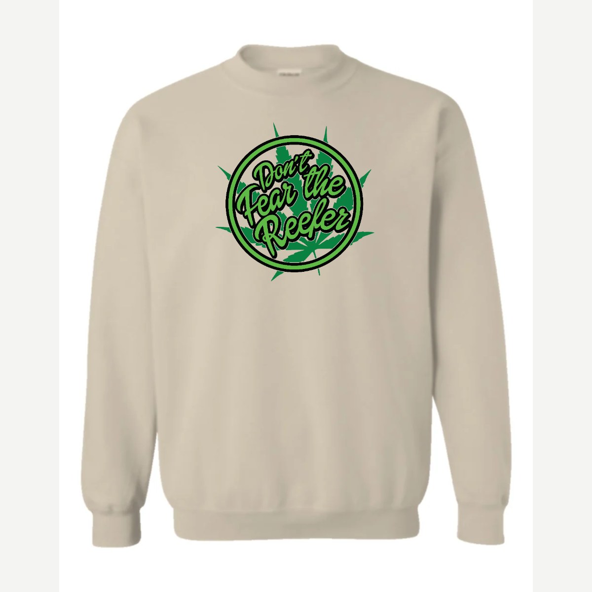 Don't Fear the Reefer — Crewneck Sweatshirt / Sand