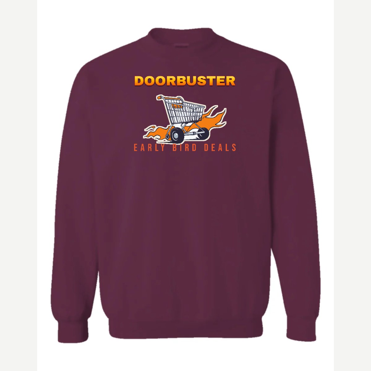 Doorbuster — Crewneck Sweatshirt / Maroon
