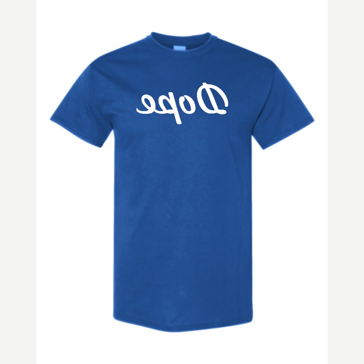 Dope (Mirrored) — Classic Tee / Royal