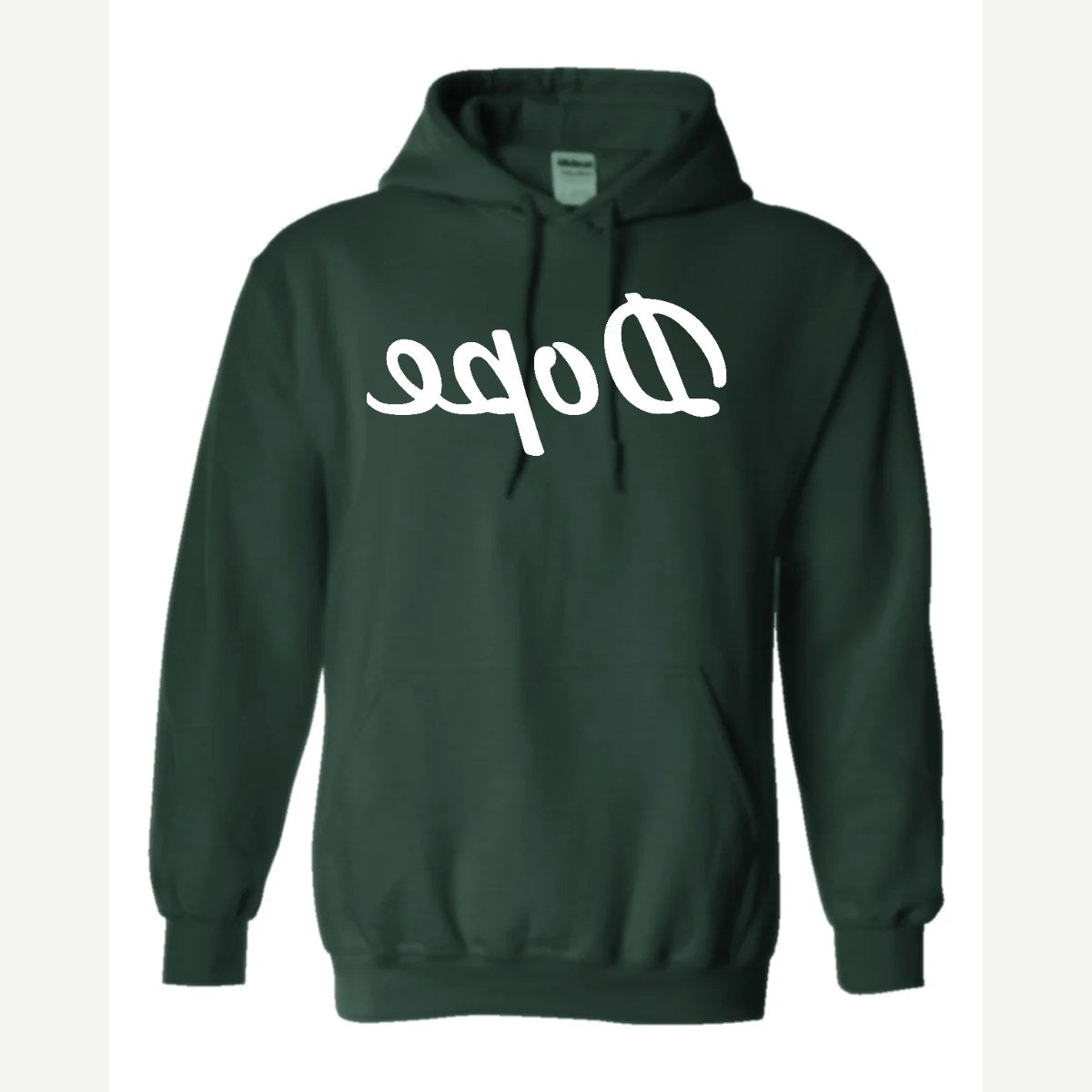 Dope (Mirrored) — Hoodie / Forest Green
