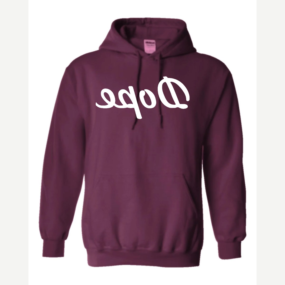 Dope (Mirrored) — Hoodie / Maroon