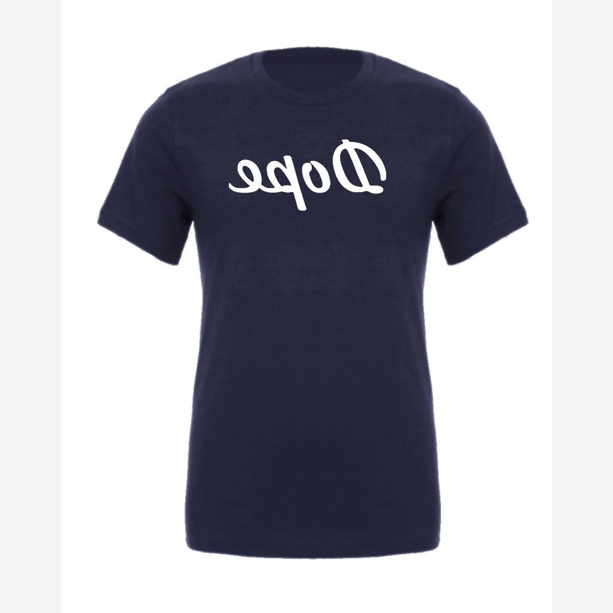 Dope (Mirrored) — Premium Tee / Navy