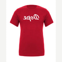 Dope (Mirrored) — Premium Tee / Red