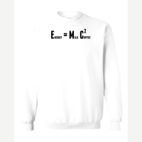 E=Coffee — Crewneck Sweatshirt / White