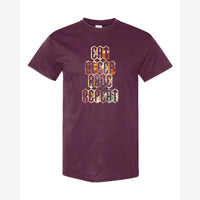 Eat Sleep Rave Repeat — Classic Tee / Maroon