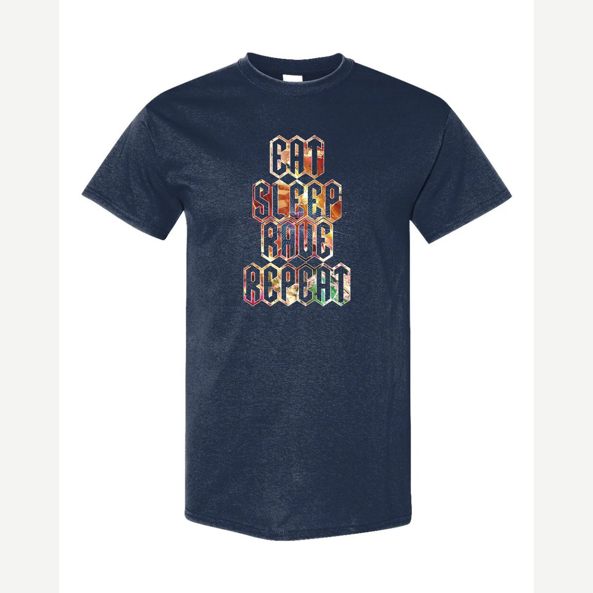 Eat Sleep Rave Repeat — Classic Tee / Navy