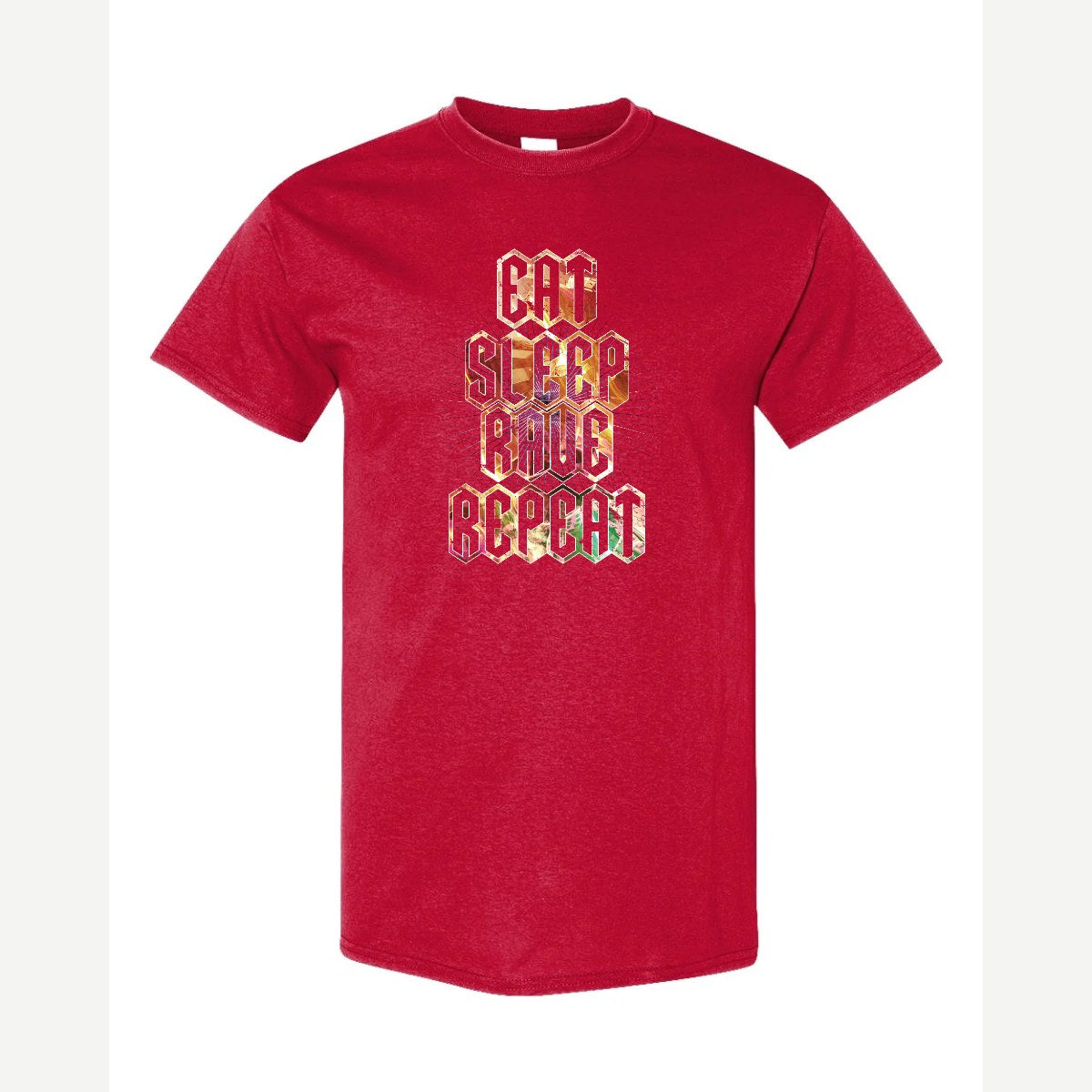 Eat Sleep Rave Repeat — Classic Tee / Red