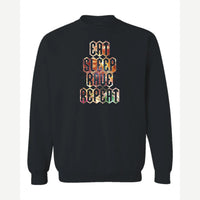 Eat Sleep Rave Repeat — Crewneck Sweatshirt / Black