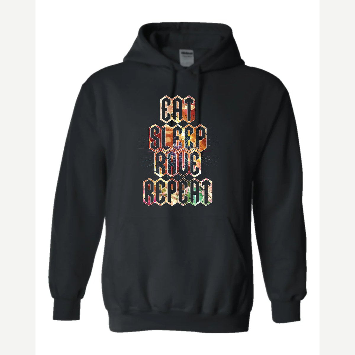 Eat Sleep Rave Repeat — Hoodie / Black