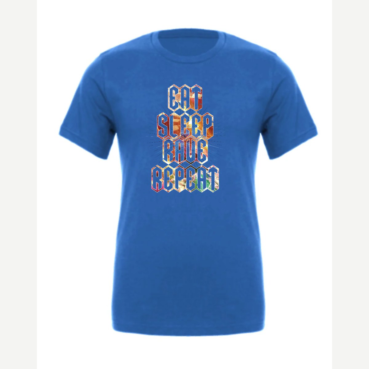 Eat Sleep Rave Repeat — Premium Tee / True Royal