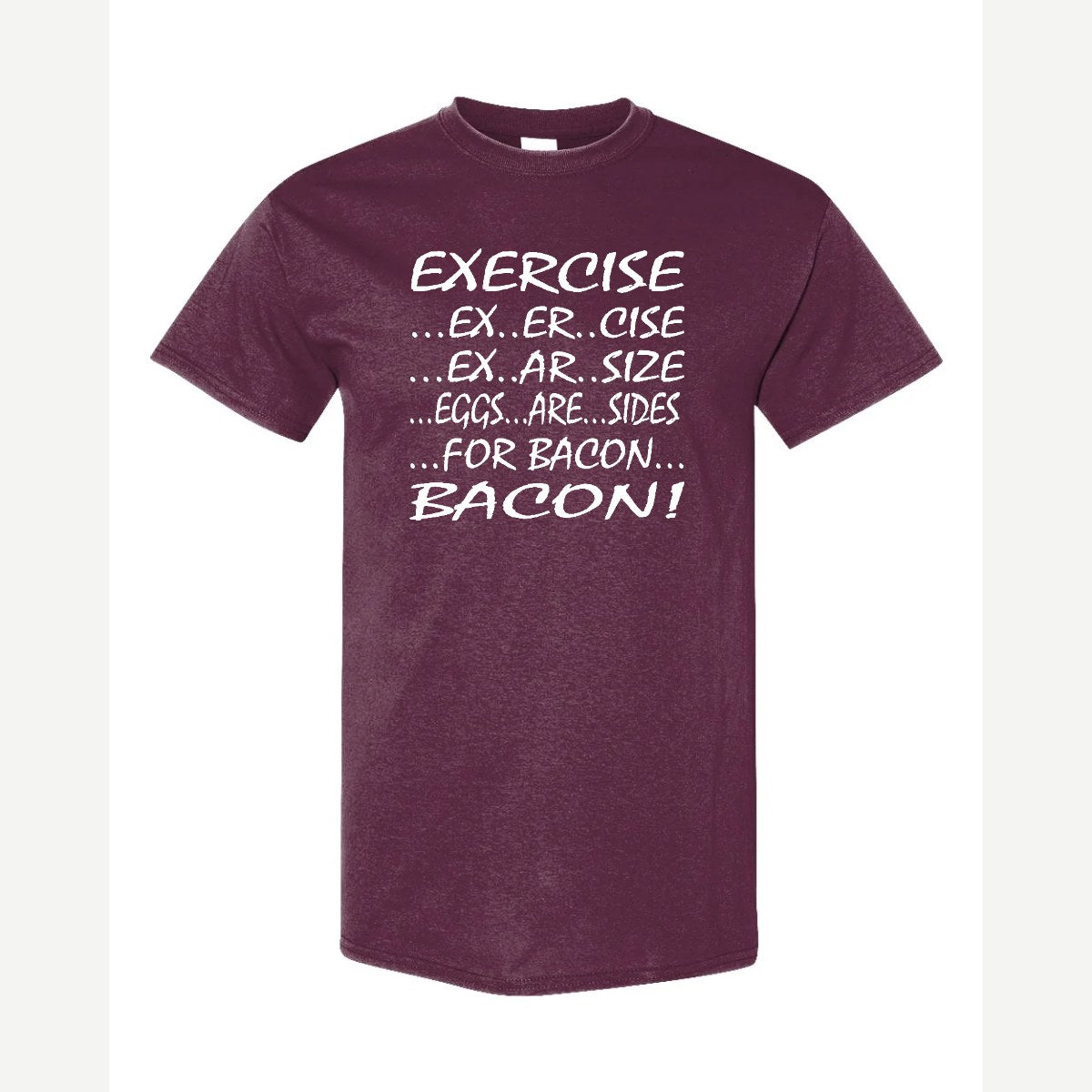Eggs are sides — Classic Tee / Maroon
