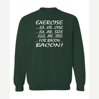 Eggs are sides — Crewneck Sweatshirt / Forest Green