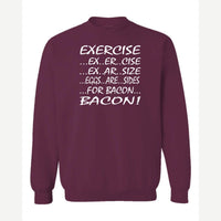 Eggs are sides — Crewneck Sweatshirt / Maroon
