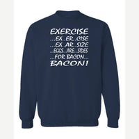 Eggs are sides — Crewneck Sweatshirt / Navy