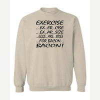 Eggs are sides — Crewneck Sweatshirt / Sand
