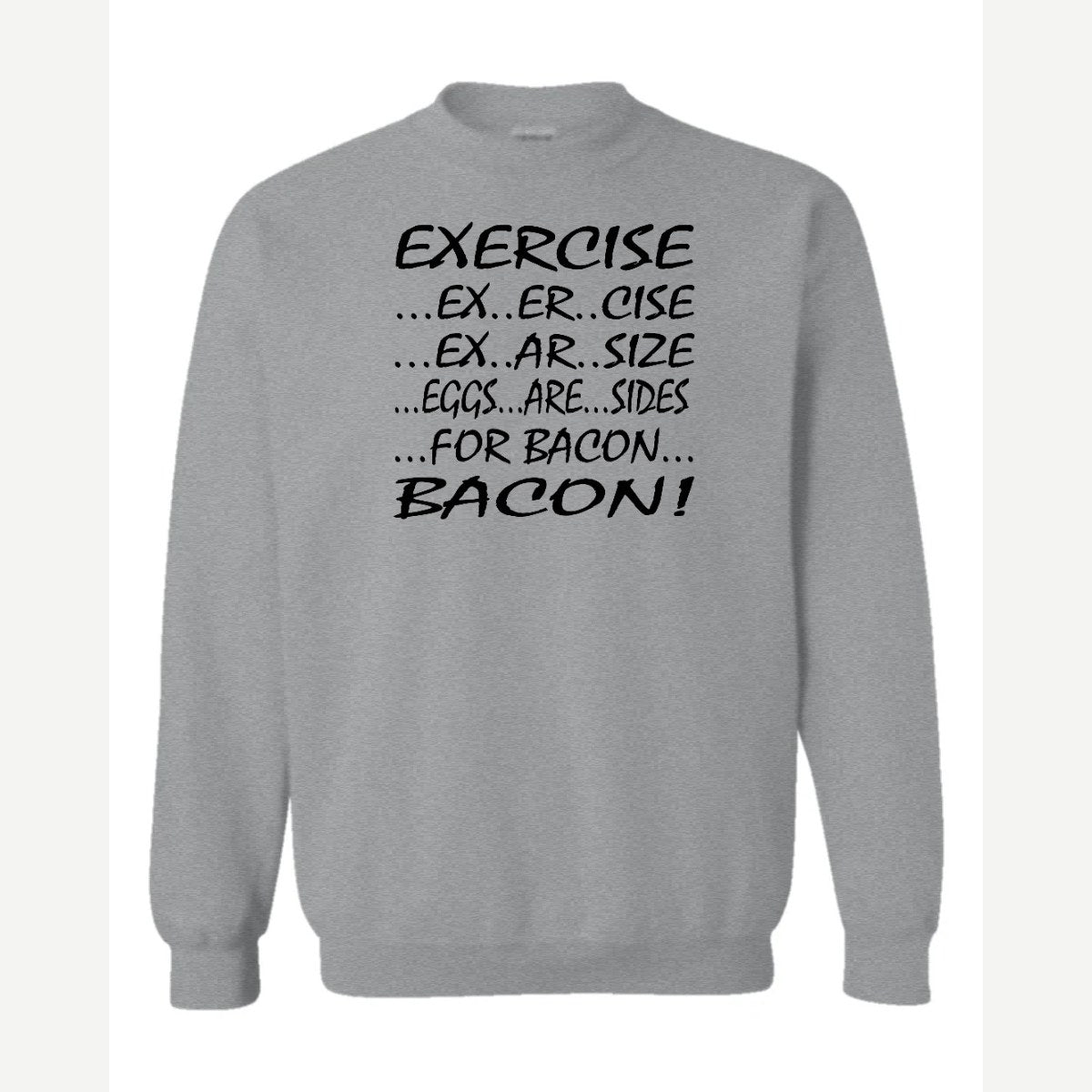 Eggs are sides — Crewneck Sweatshirt / Sport Grey
