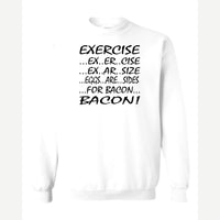 Eggs are sides — Crewneck Sweatshirt / White