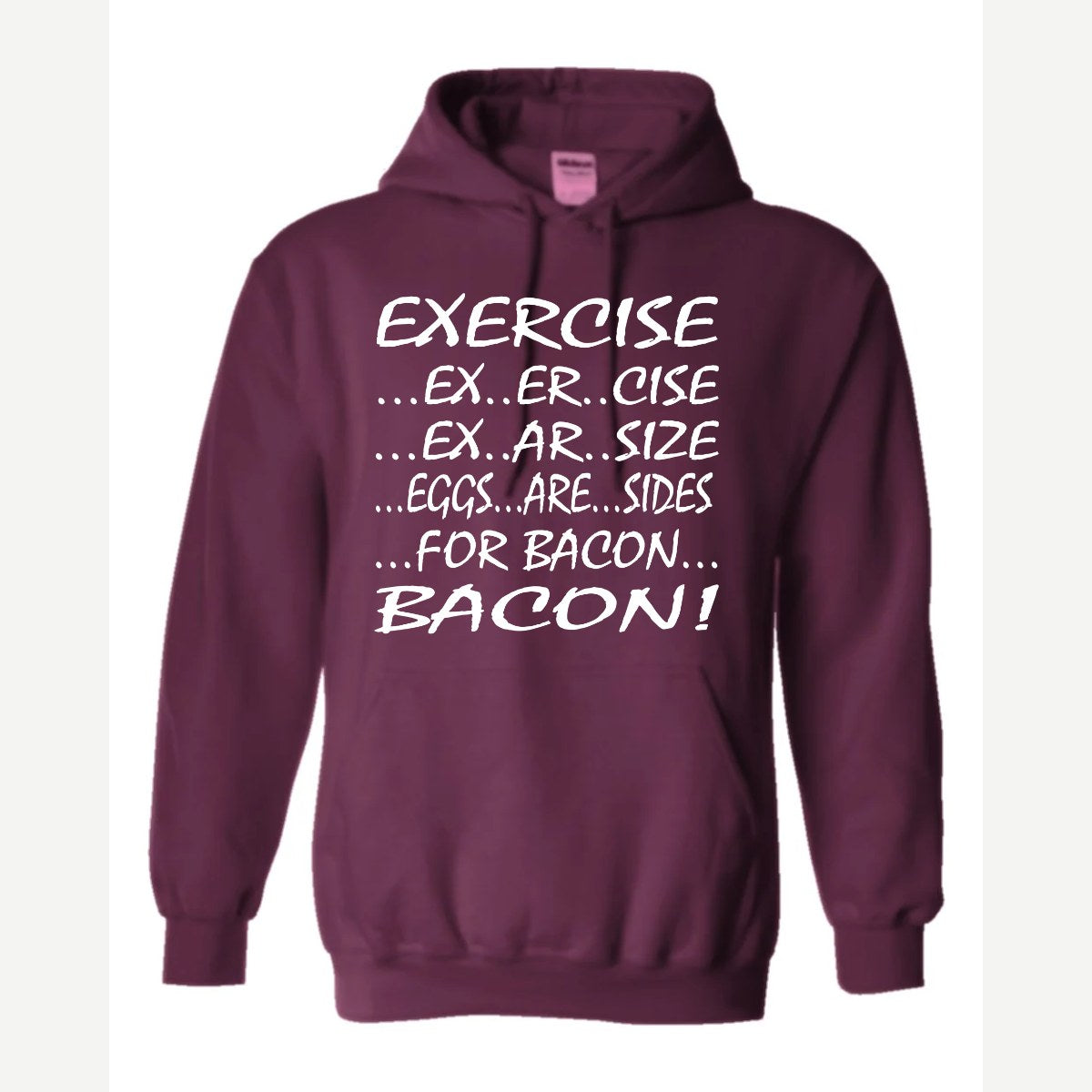 Eggs are sides — Hoodie / Maroon