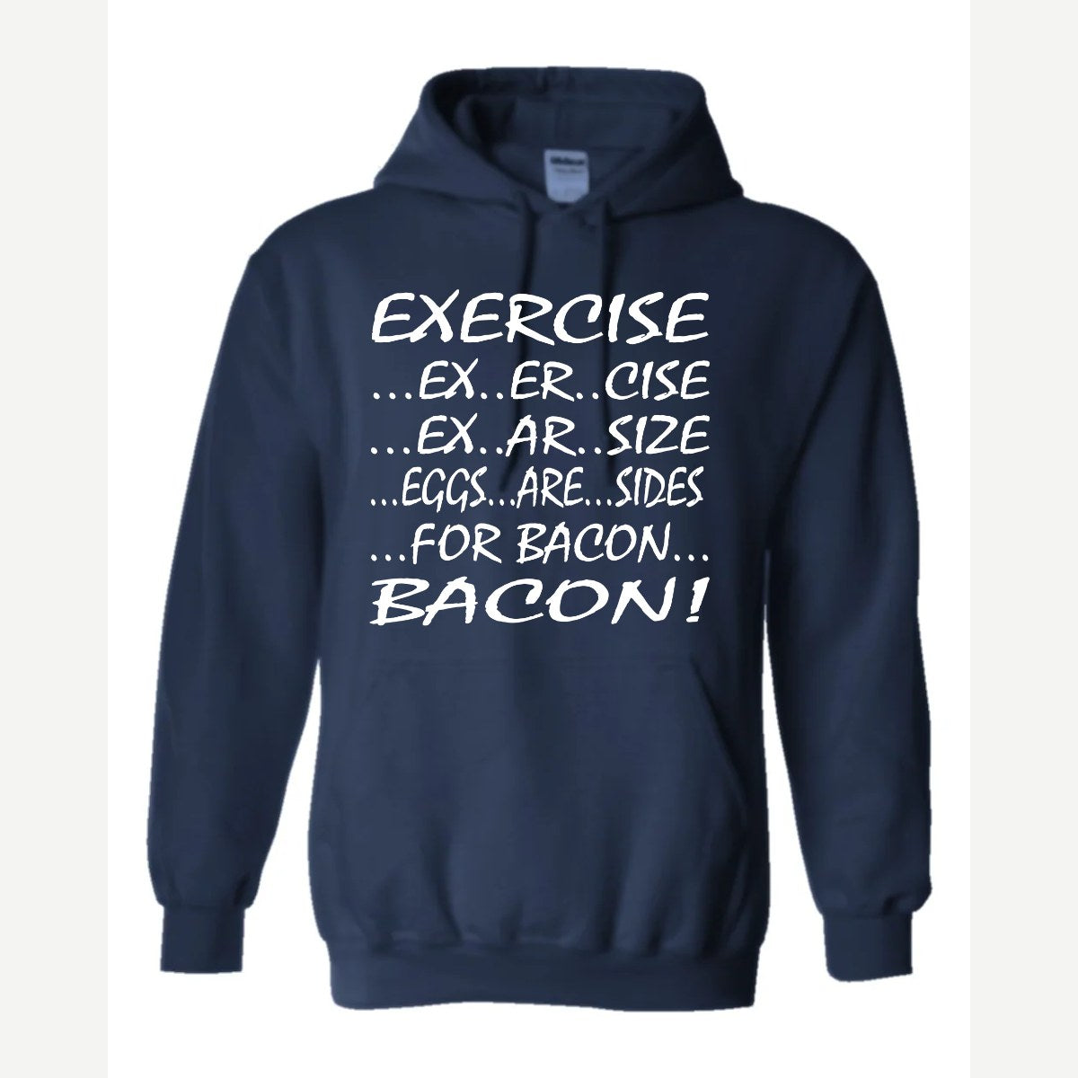 Eggs are sides — Hoodie / Navy