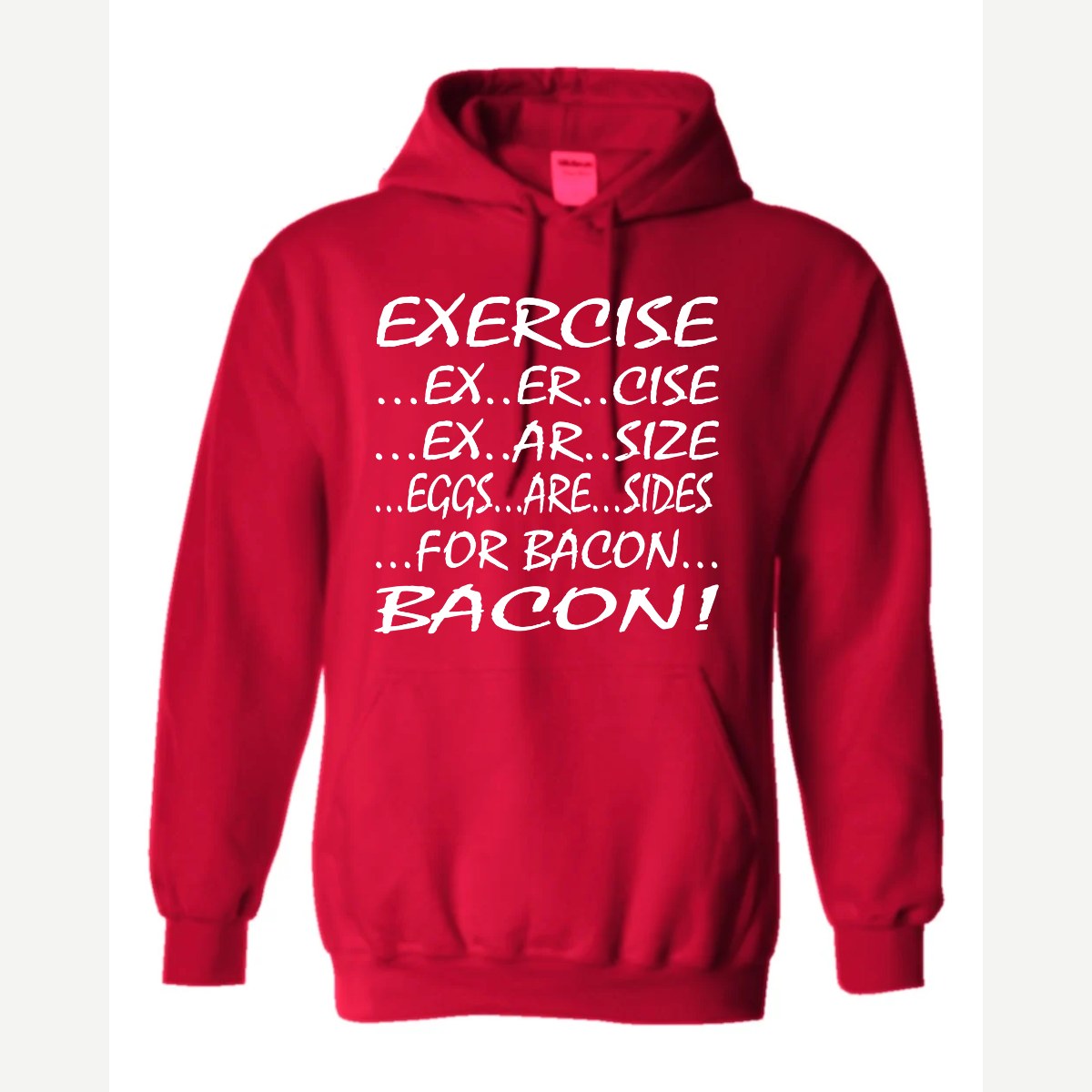Eggs are sides — Hoodie / Red