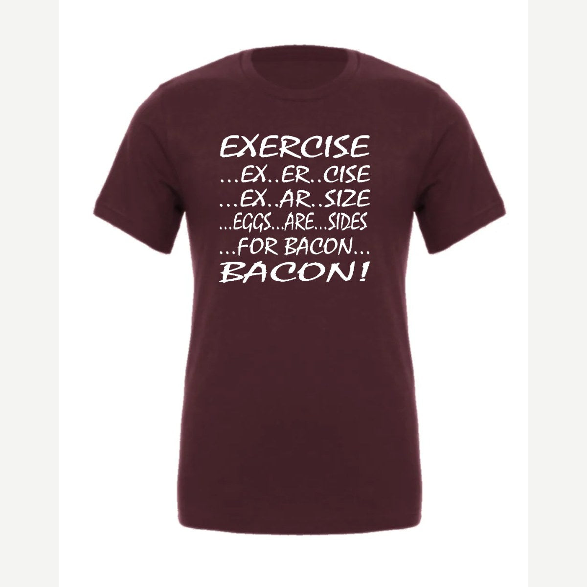 Eggs are sides — Premium Tee / Maroon