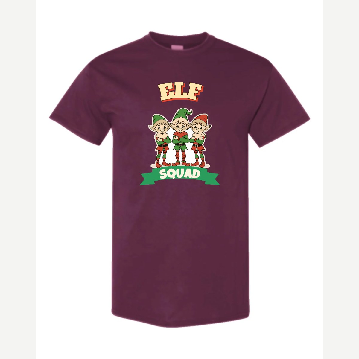 Elf Squad — Classic Tee / Maroon