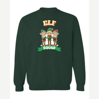 Elf Squad — Crewneck Sweatshirt / Forest Green