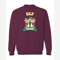 Elf Squad — Crewneck Sweatshirt / Maroon