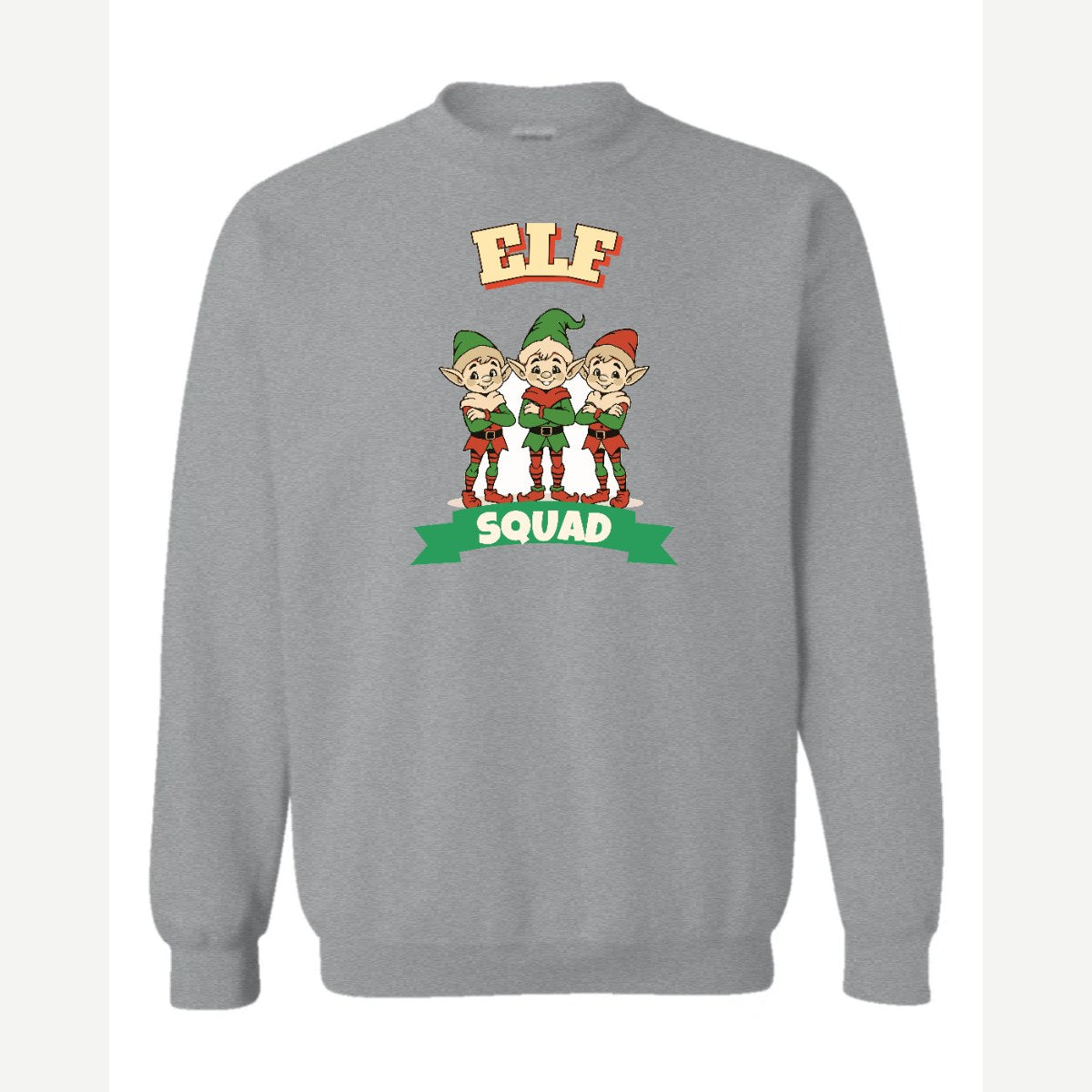 Elf Squad — Crewneck Sweatshirt / Sport Grey
