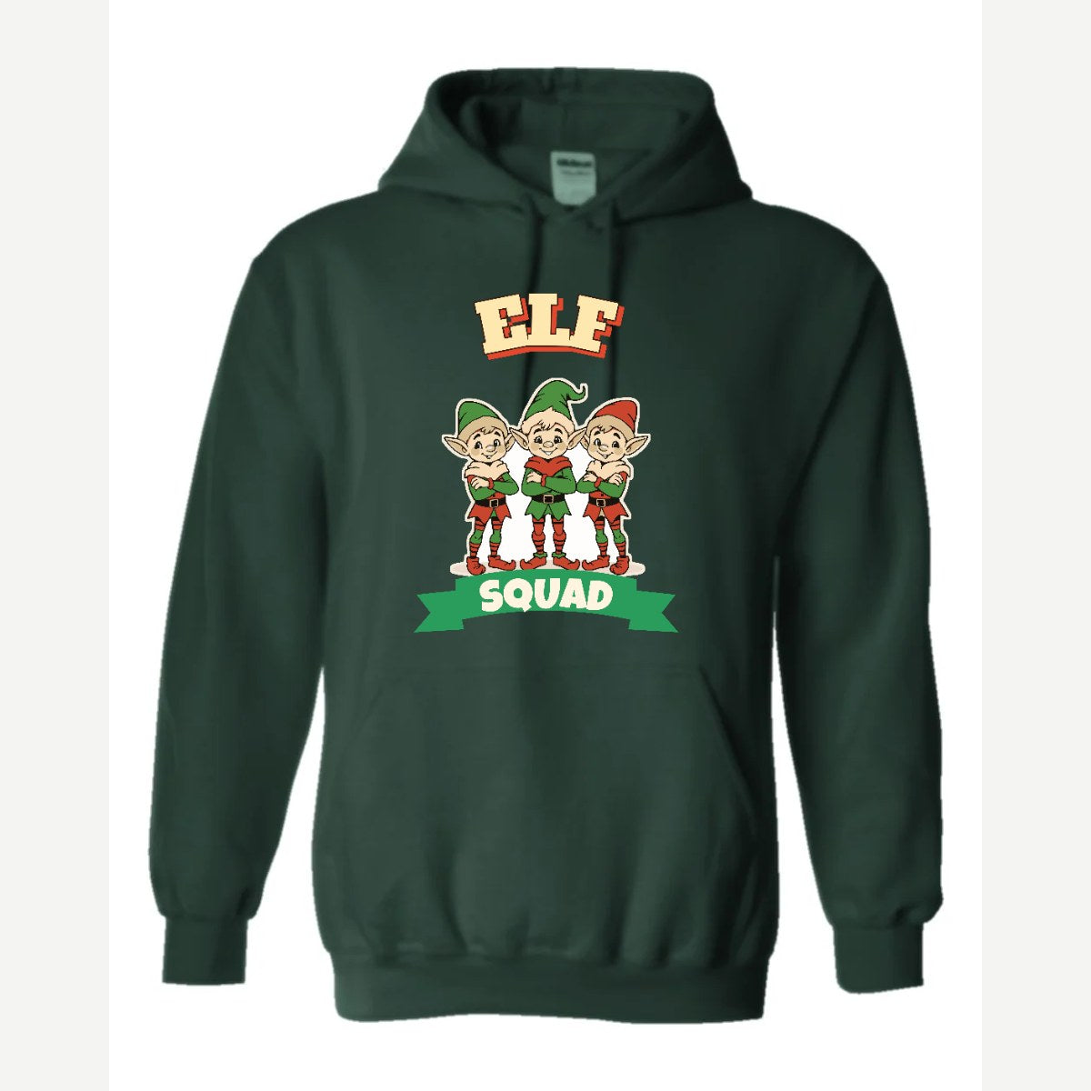 Elf Squad — Hoodie / Forest Green