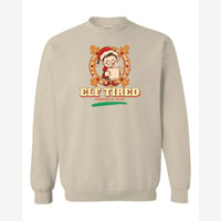 Elf Tired — Crewneck Sweatshirt / Sand