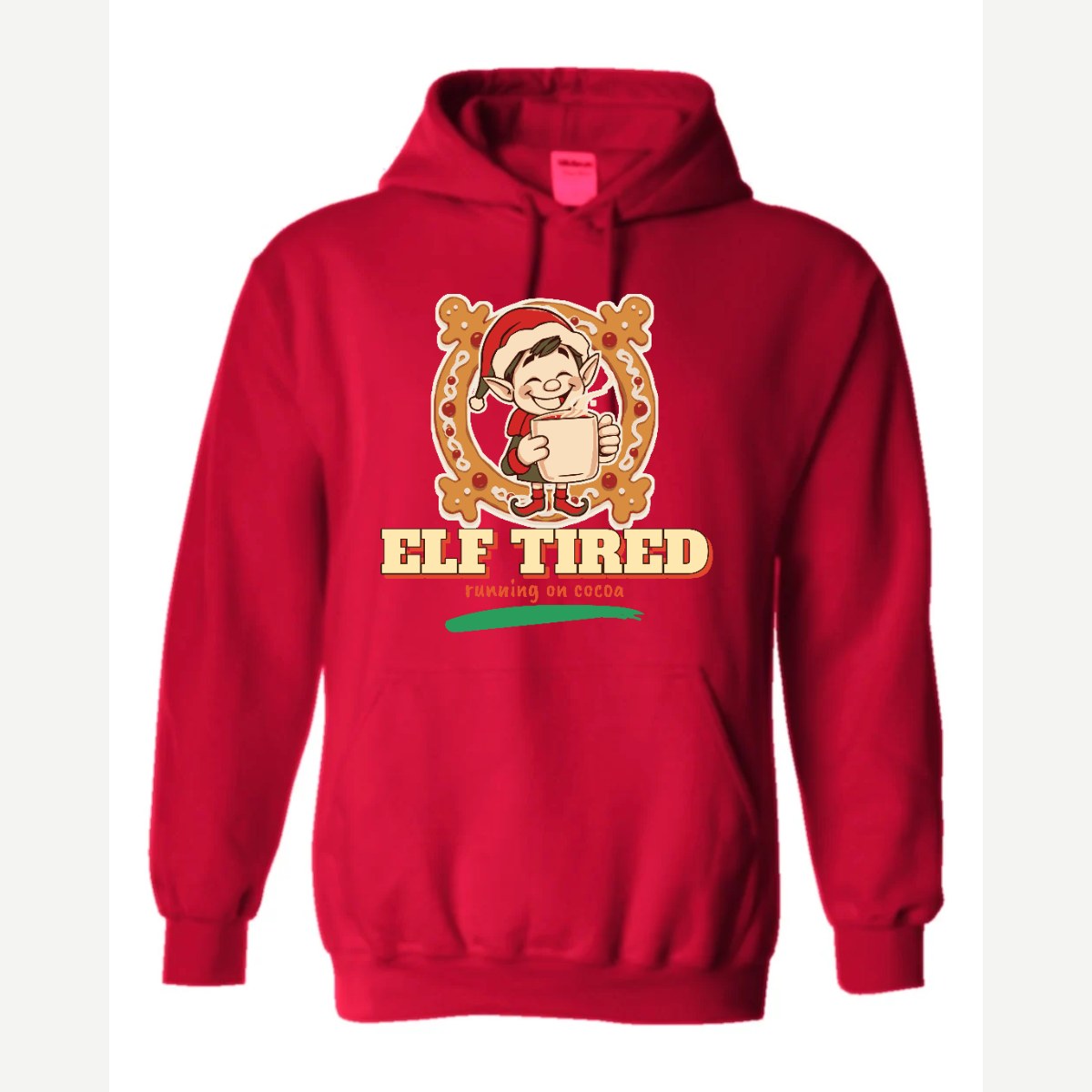 Elf Tired — Hoodie / Red