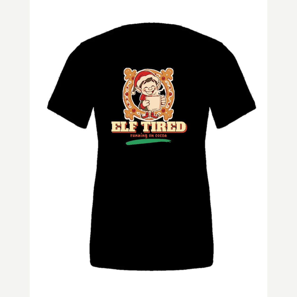 Elf Tired — Premium Tee / Black