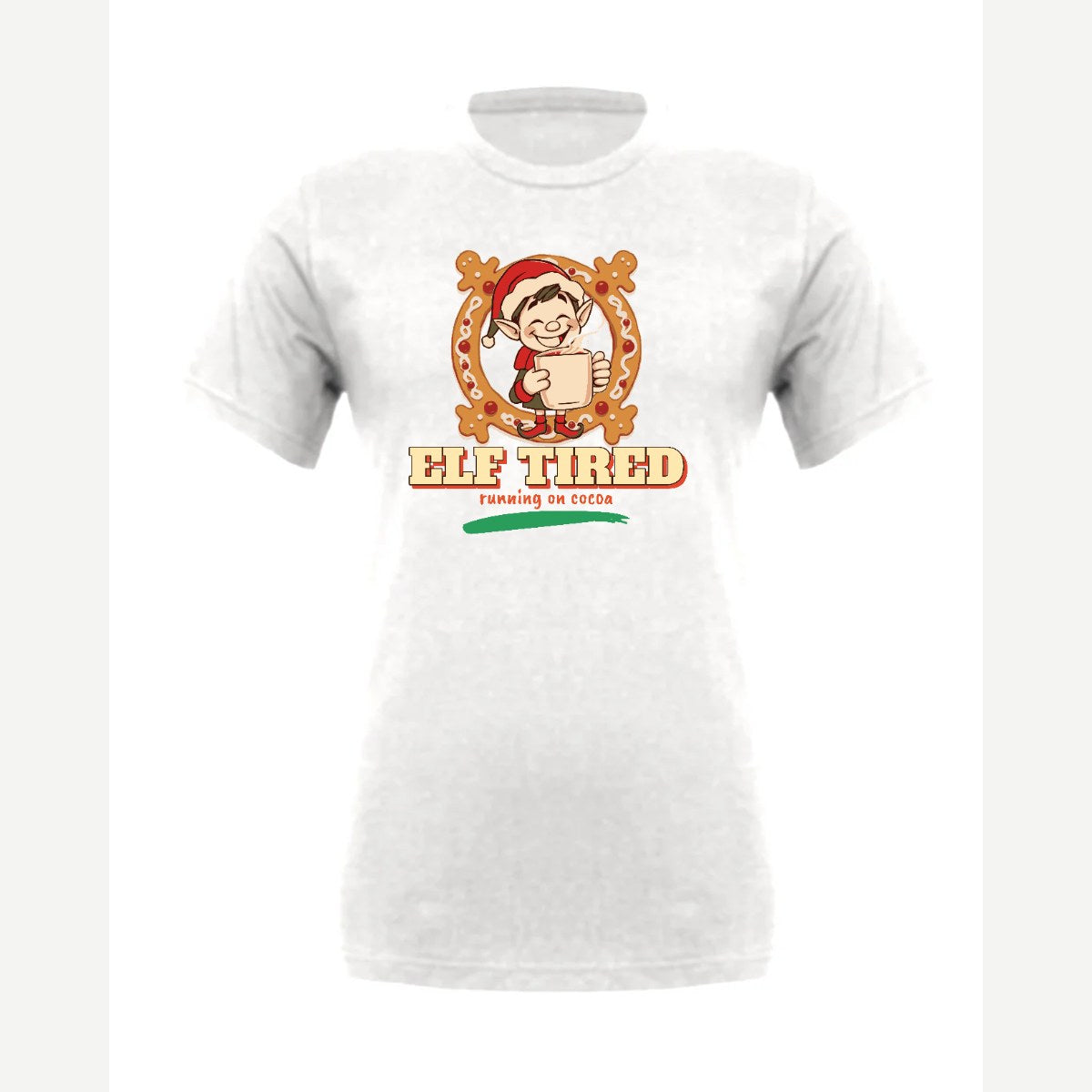 Elf Tired — Premium Tee / White